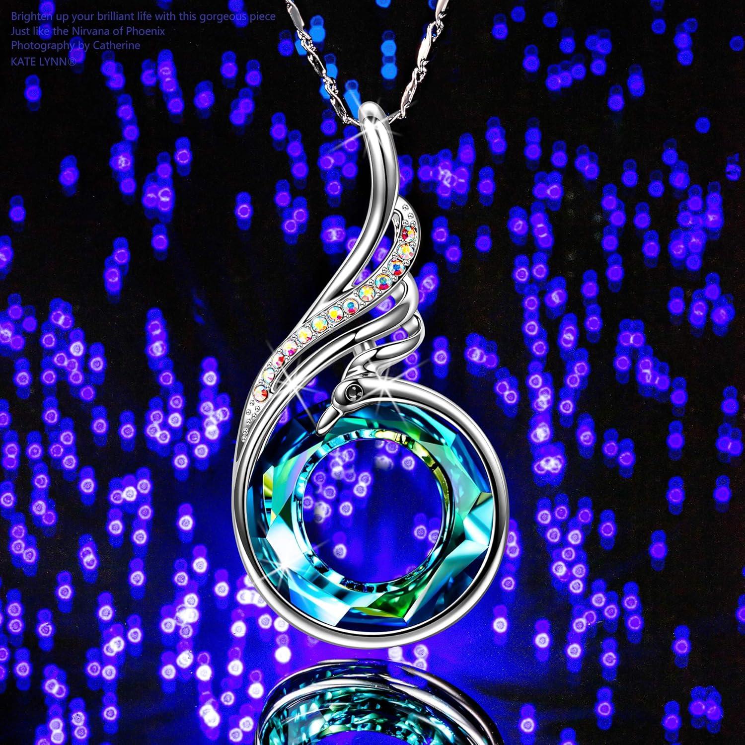 imageKate Lynn Rise From the Ashes Phoenix Earrings amp Necklace Set Symbol of Luck and Renewal