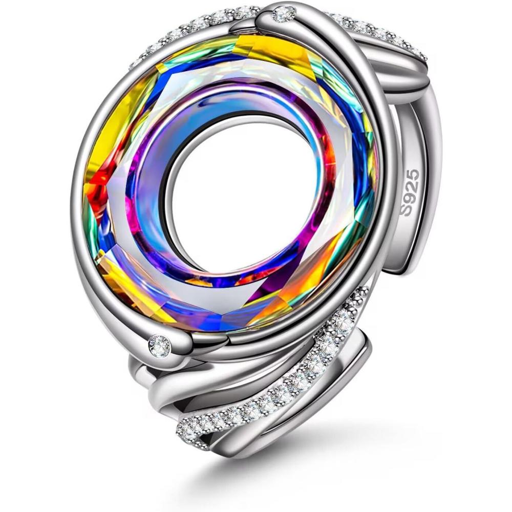 imageKate Lynn Rise From the Ashes Adjustable Phoenix Rings Made with Crystals from Austria Packaged with Jewelry Box Birthday Gift Christmas Gift for Women Symbol of Luck and Renewal925 Sterling Silver