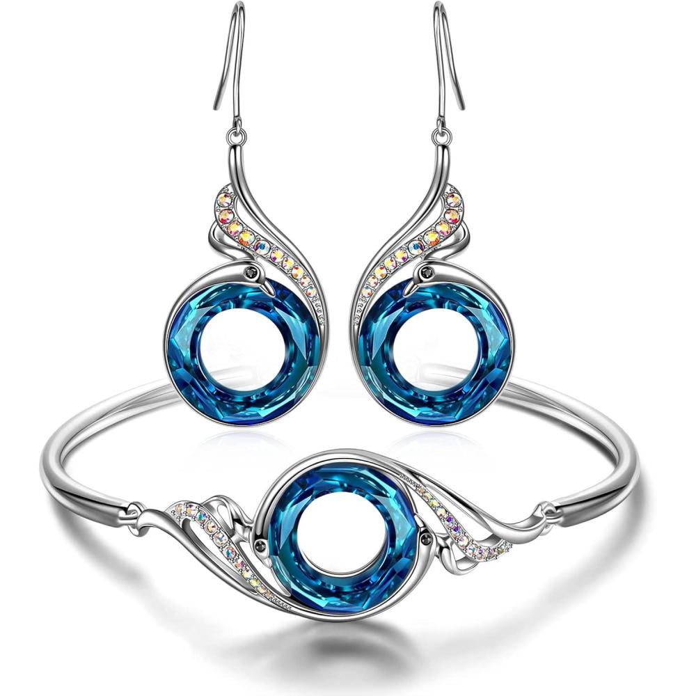 imageKate Lynn Rise From the Ashes Phoenix Bracelet amp Earrings Set Symbol of Luck and Renewal