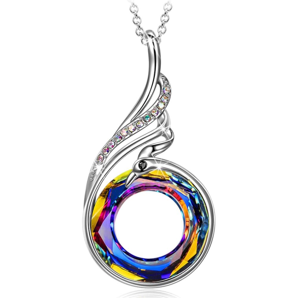 imageKate Lynn Rise From the Ashes Phoenix Necklace Made with Crystals from Austria 182 Necklace Packaged with Jewelry Box Birthday Gift for Women Symbol of Luck and RenewalVolcano  Sterling Silver