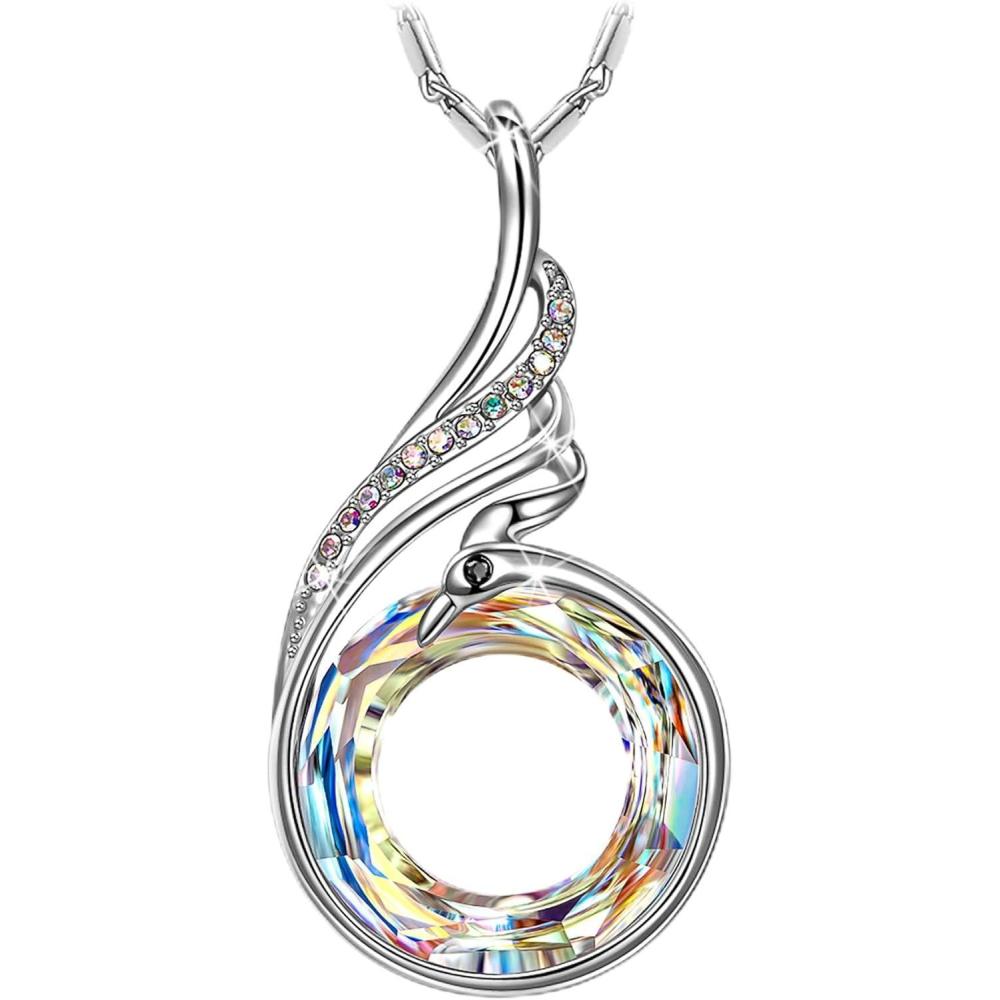 imageKate Lynn Rise From the Ashes Phoenix Necklace Made with Crystals from Austria 182 Necklace Packaged with Jewelry Box Birthday Gift for Women Symbol of Luck and RenewalAurore Boreale