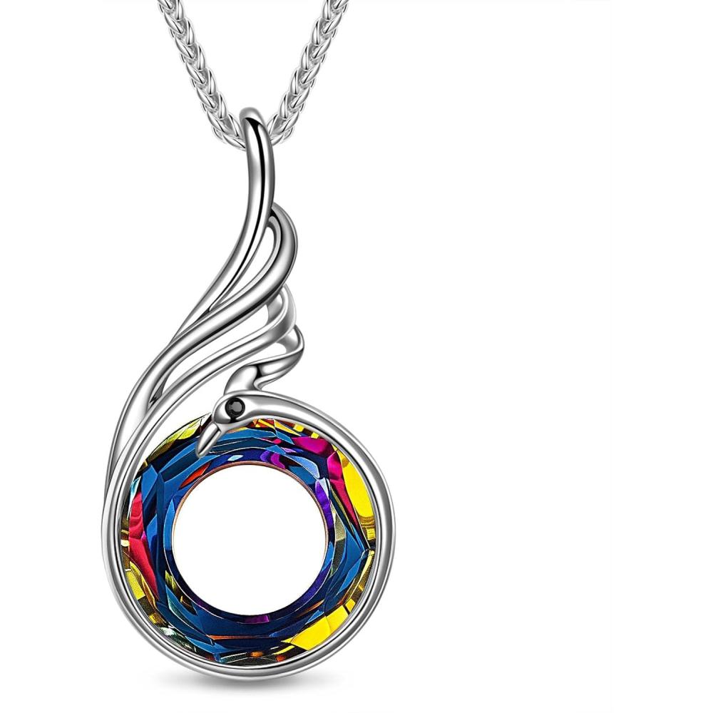imageKate Lynn Rise From the Ashes Phoenix Necklaces for Men Women 1827 Inch Adjustable Necklace Ideal Birthday Gift Christmas Gift for Men Women Symbol of Luck and RenewalVolcano