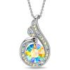 Crystal Aurore Boreale - Sterling Silver