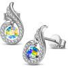 imageKate Lynn Rise From the Ashes Sterling Silver Phoenix Earrings Stud Earrings with Crystals from Austria Packaged with Jewelry Box Birthday Gifts for Women Symbol of Luck and RenewalAurore Boreale