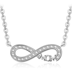 Kate Lynn ♥ Endless Love Infinity Bracelet, Adjustable Slider Bracelet for Women, Packaged with Jewelry Box, Birthday Gift Anniversary Jewelry Gift for Women, Symbol of Love(Infinity Necklace for Mom)