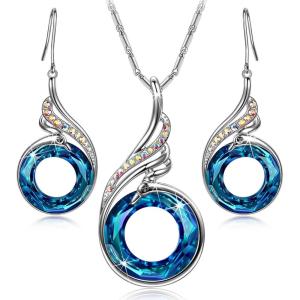 Kate Lynn “Rise From the Ashes Phoenix Earrings & Necklace Set, Symbol of Luck and Renewal