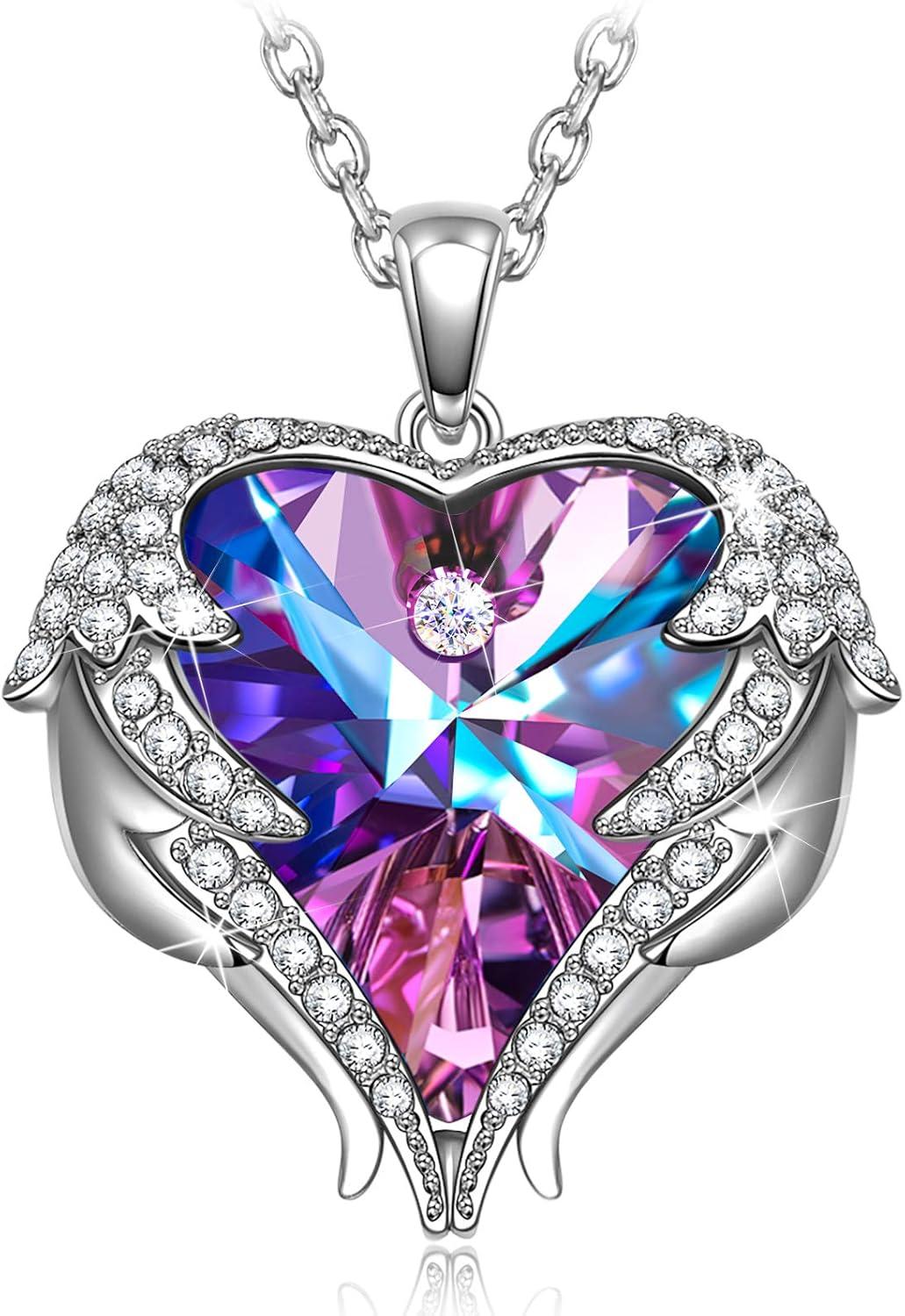 imageKate Lynn Angel Wing Necklace amp Earrings Set Packaged with Jewelry Box Birthday Gift Anniversary Jewelry Gift for Women Symbol of Love Beauty and Guardian