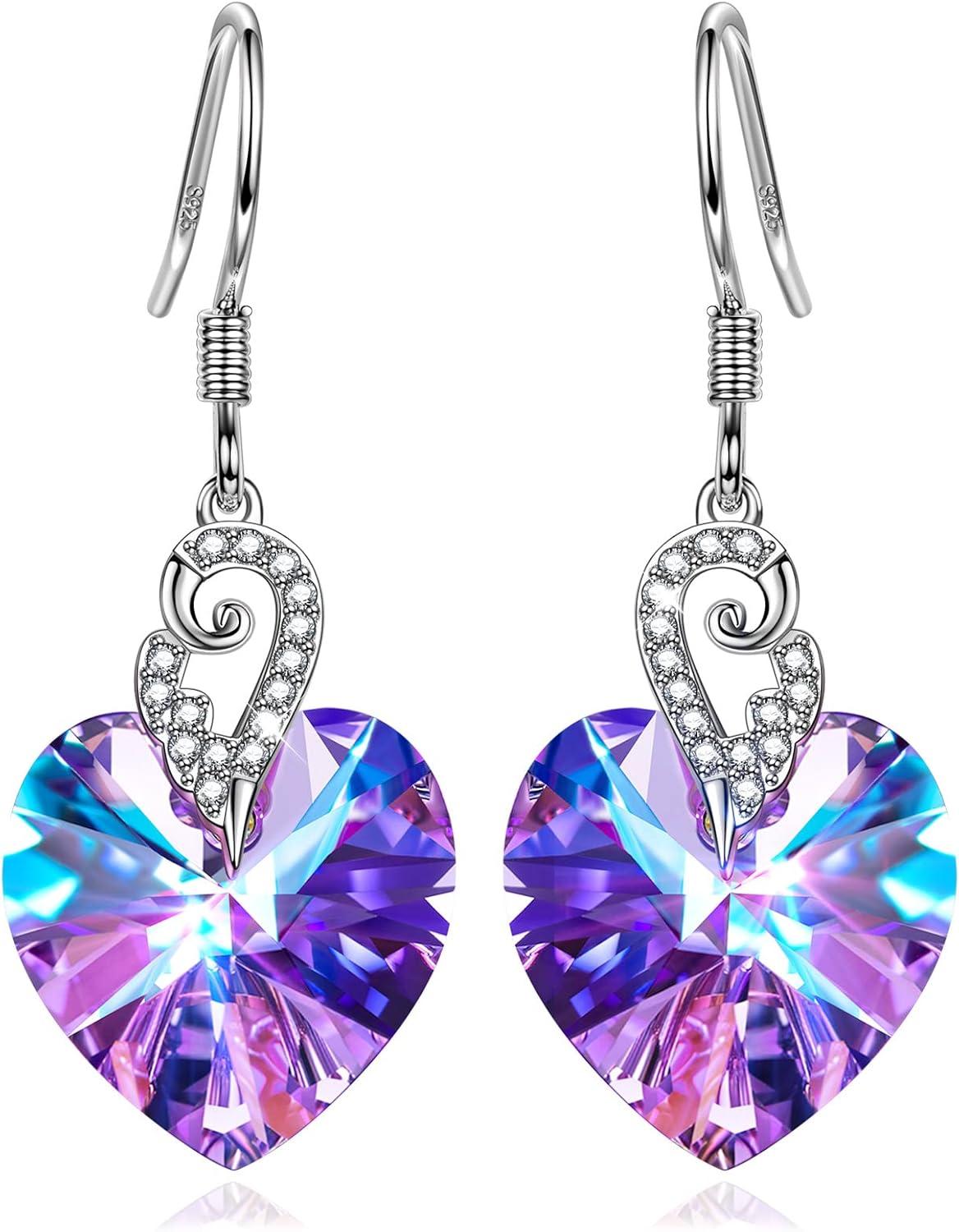 imageKate Lynn Angel Wing Necklace amp Earrings Set Packaged with Jewelry Box Birthday Gift Anniversary Jewelry Gift for Women Symbol of Love Beauty and Guardian