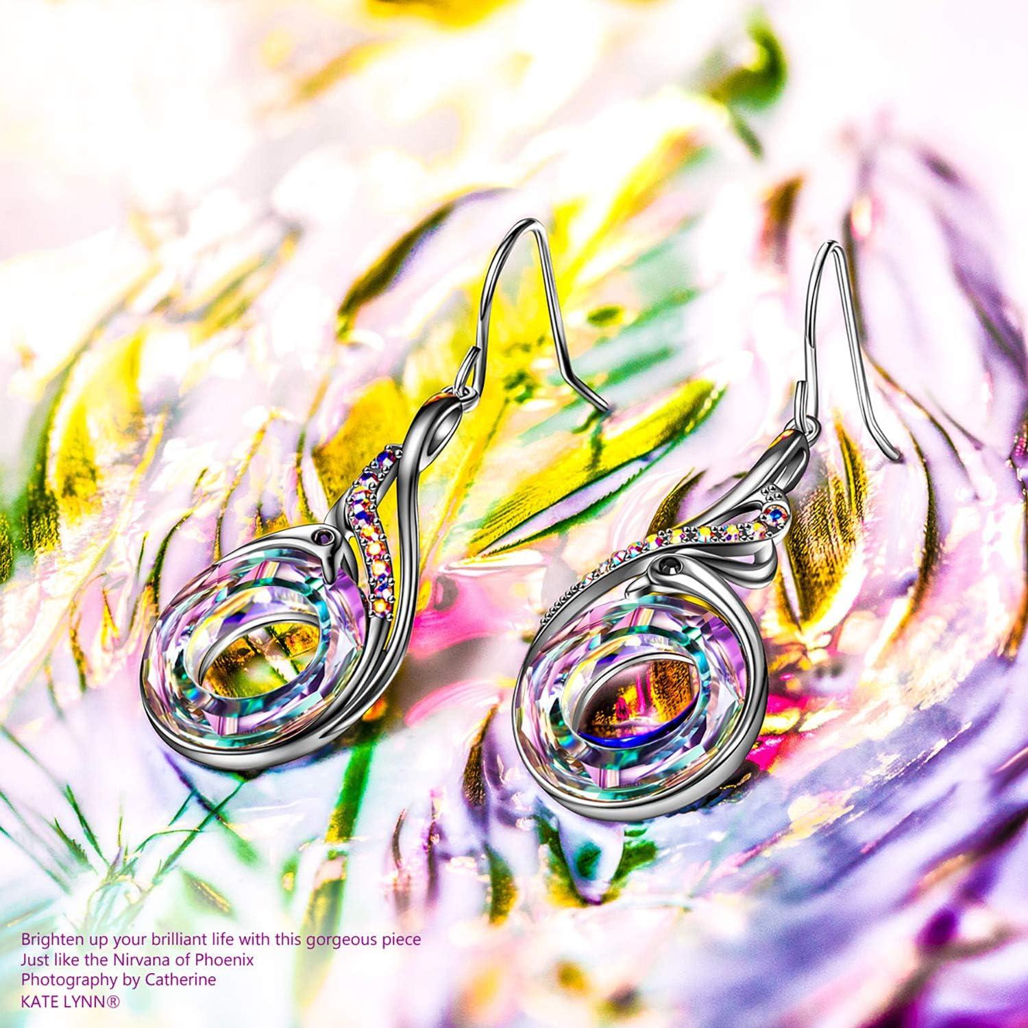 imageKate Lynn Rise From the Ashes Phoenix Necklace amp Earrings Set Symbol of Luck and Renewal