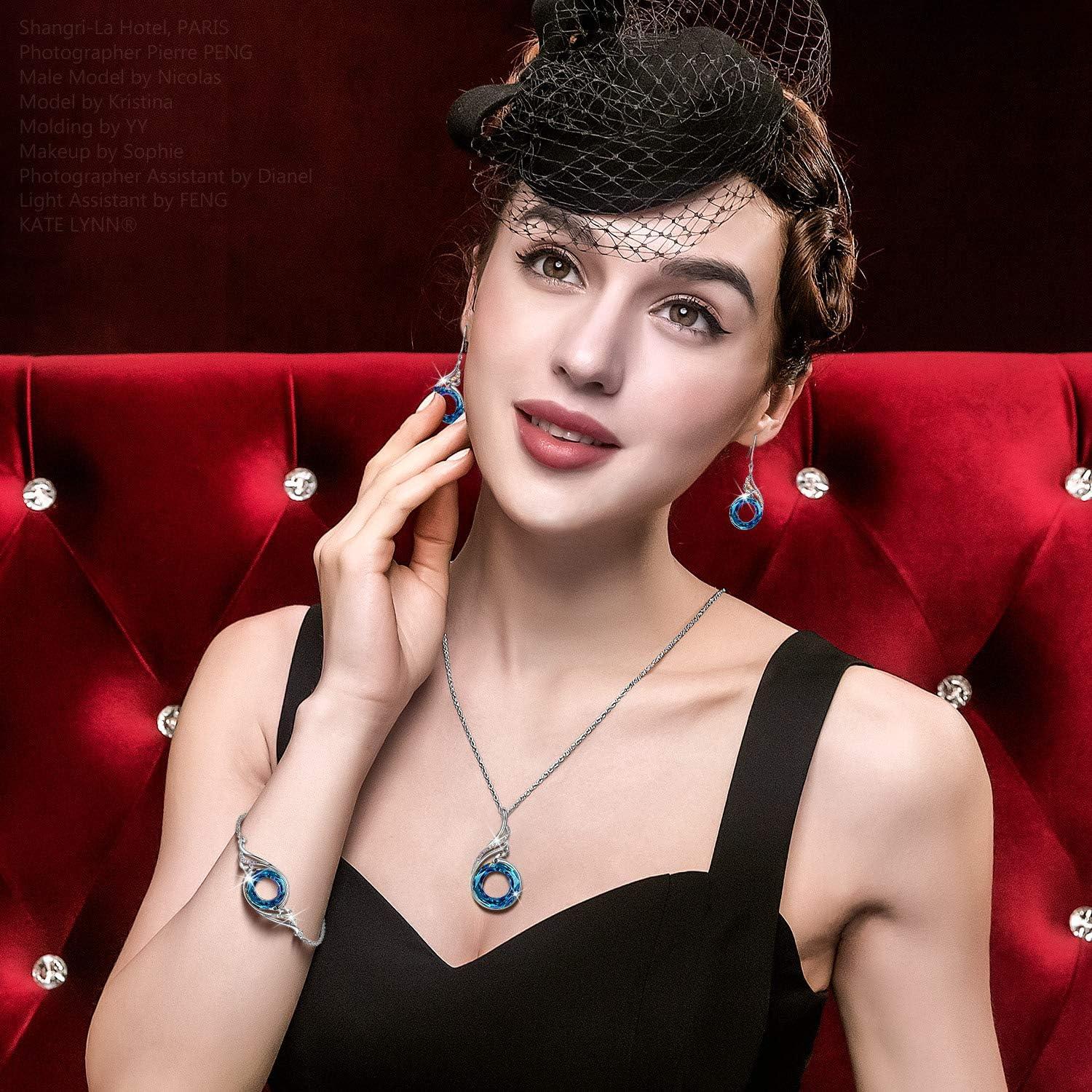 imageKate Lynn Rising Phoenix Earrings Bracelet Jewelry Set