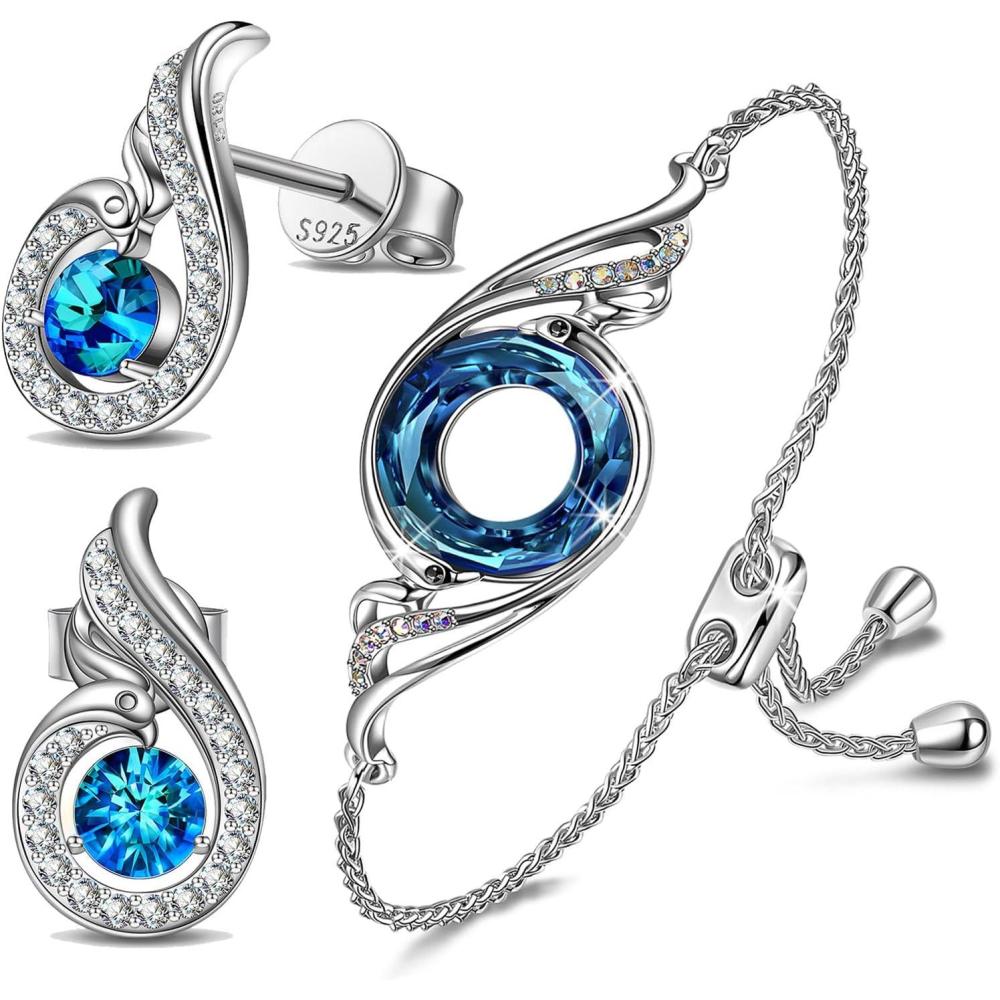imageKate Lynn Rising Phoenix Earrings Bracelet Jewelry Set
