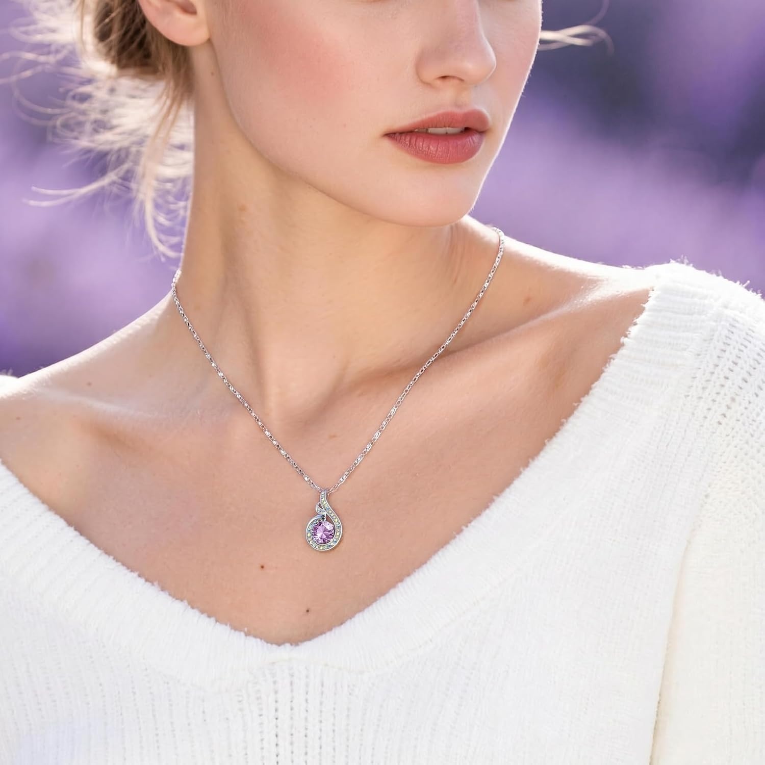 image:imageKate Lynn Birthstone Rise From the Ashes Phoenix Necklaces for Women White Gold Plated amp Crystals from Austria Birthday Gift for Women Symbol of Luck and Renewal02FebAmethyst