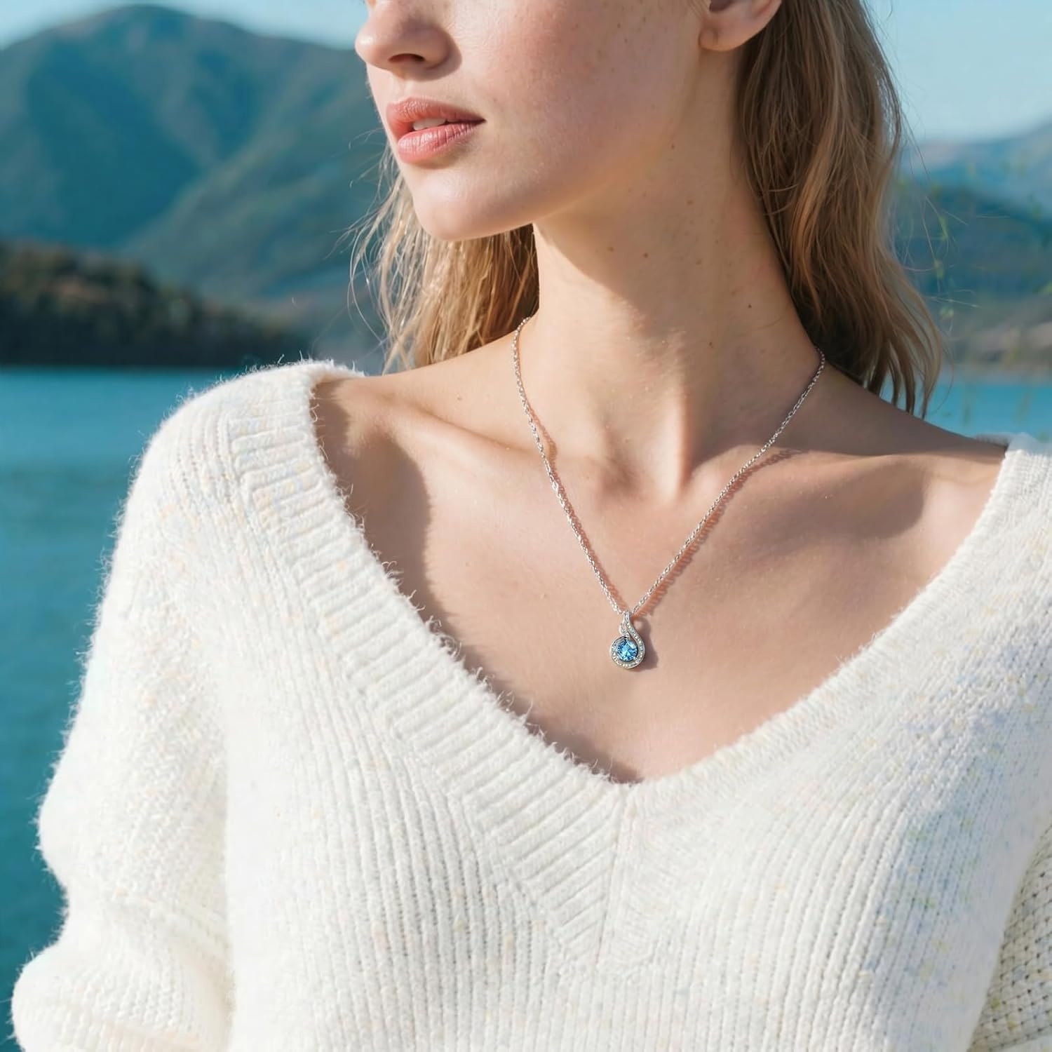 image:imageKate Lynn Birthstone Rise From the Ashes Phoenix Necklaces for Women White Gold Plated amp Crystals from Austria Birthday Gift for Women Symbol of Luck and Renewal03MarAquamarine