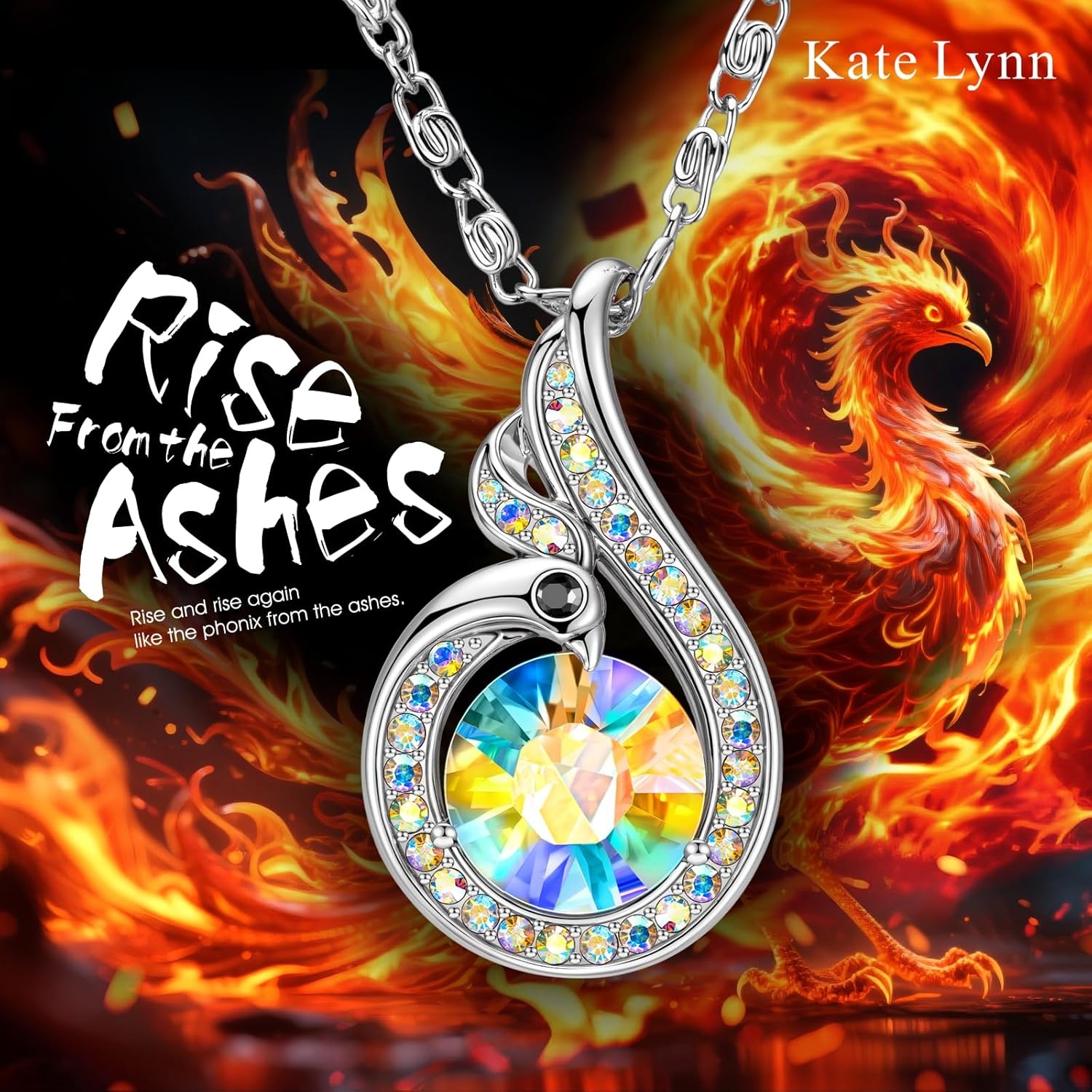 image:imageKate Lynn Birthstone Rise From the Ashes Phoenix Necklaces for Women White Gold Plated amp Crystals from Austria Birthday Gift for Women Symbol of Luck and Renewal06JunMoonstone