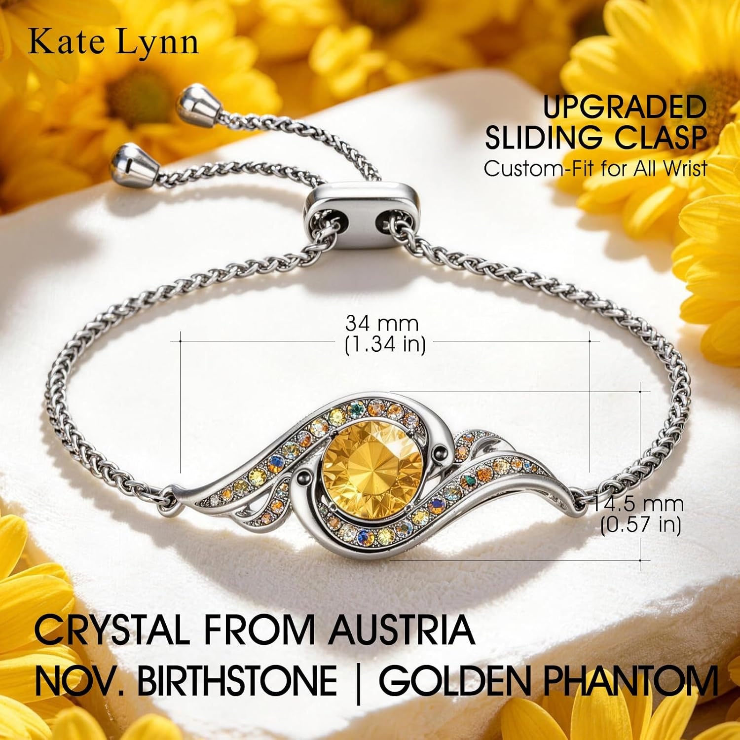 image:imageKate Lynn Birthstone Phoenix Bracelet for Women Rise From the Ashes Design11NovGolden Phantom