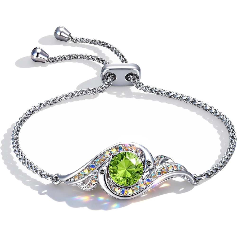 image:imageKate Lynn Birthstone Phoenix Bracelet for Women Rise From the Ashes Design08AugPeridot