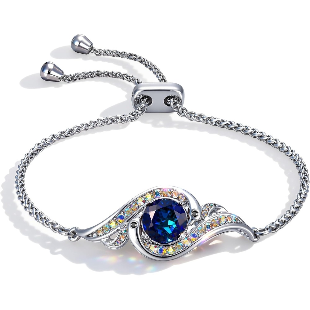 image:imageKate Lynn Birthstone Phoenix Bracelet for Women Rise From the Ashes Design09SepSapphire