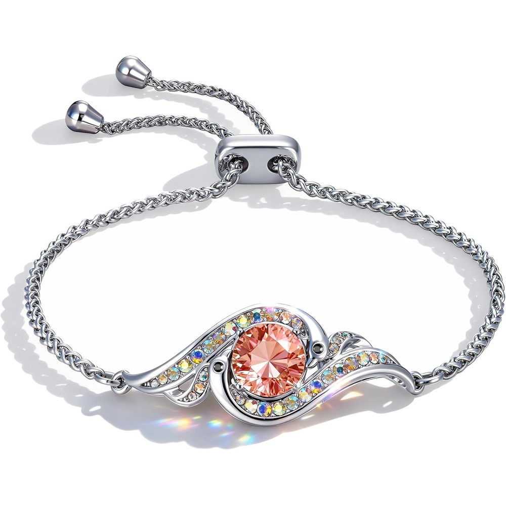 image:imageKate Lynn Birthstone Phoenix Bracelet for Women Rise From the Ashes Design10OctLight Rose