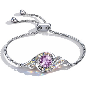 Kate Lynn Birthstone Phoenix Bracelet for Women, Rise From the Ashes Design(02-Fab-Amethyst)