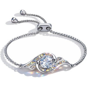 Kate Lynn Birthstone Phoenix Bracelet for Women, Rise From the Ashes Design(04-Apr-Diamond)