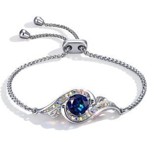 Kate Lynn Birthstone Phoenix Bracelet for Women, Rise From the Ashes Design(09-Sep-Sapphire)
