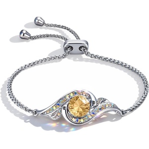 Kate Lynn Birthstone Phoenix Bracelet for Women, Rise From the Ashes Design(11-Nov-Golden Phantom)