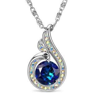Kate Lynn Birthstone Rise From the Ashes Phoenix Necklace for Women(09-Sep-Sapphire)